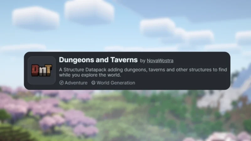 Dungeons and Taverns Datapack 1.19 → 1.21.10